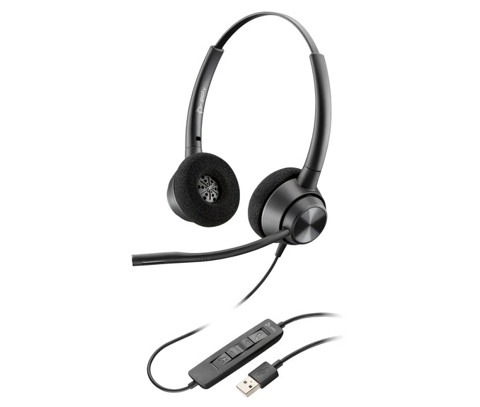 HP Poly EncorePro 320 Stereo USB-A Headset TAA