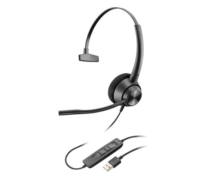 HP Poly EncorePro 310 Monaural USB-A Headset TAA