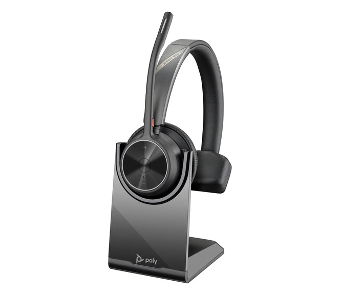 HP Poly Voyager 4310 UC Monaural Headset +BT700 USB-A Adapter +Charging Stand